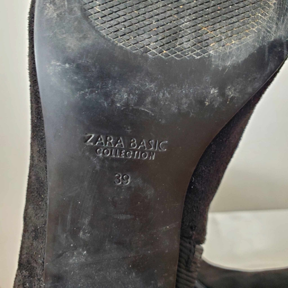 Size 39 Zara Black Over-the-Knee Boots - Picture 10 of 15